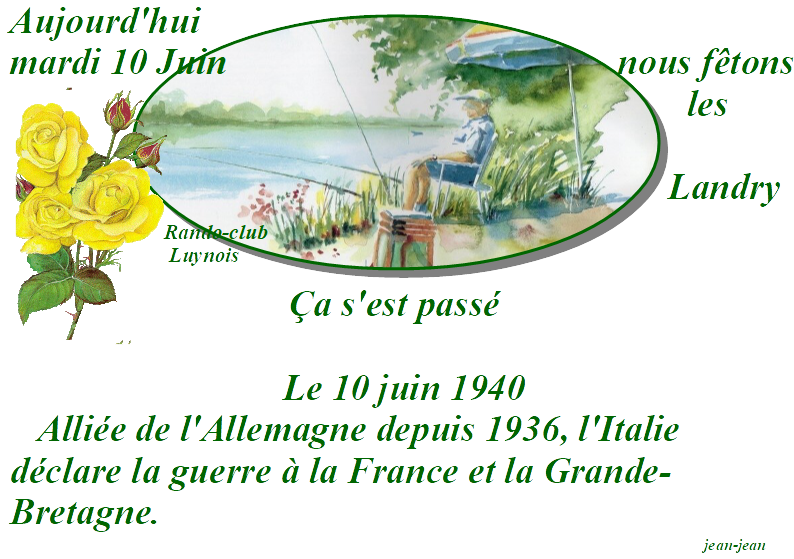 10 juin 1940 mardi landry