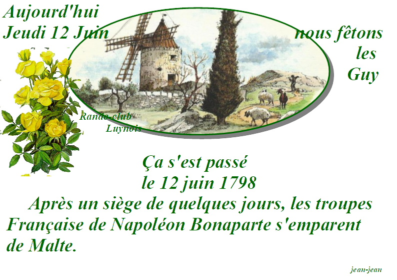 12 juin 1798 jeudi guy